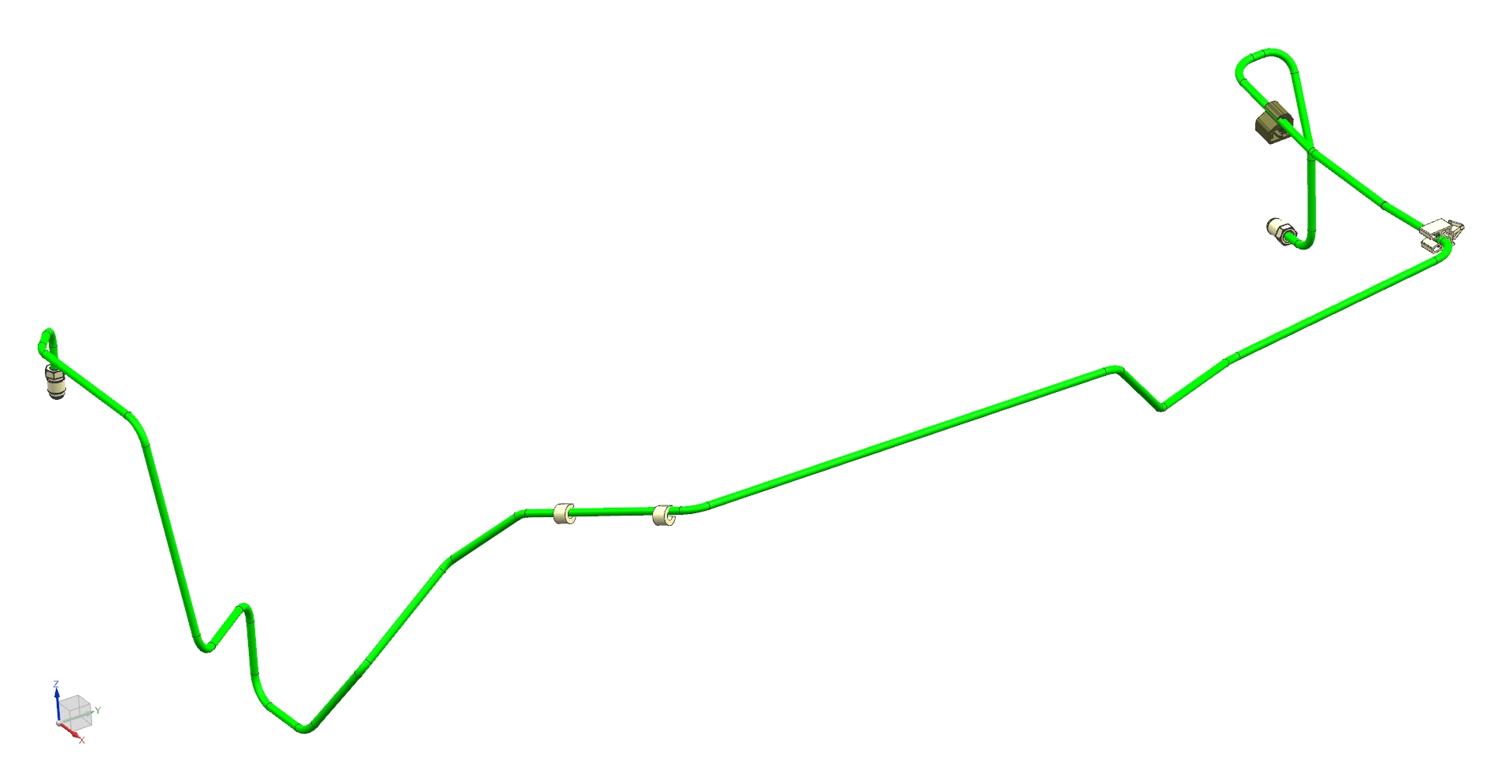 右前轮制动管（4.76PVF）